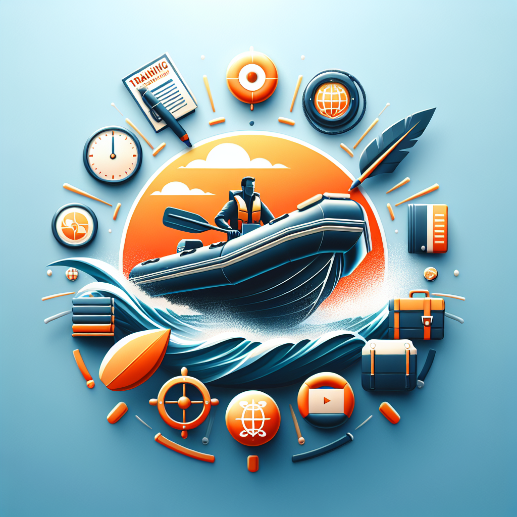 Schlauchboot-Training